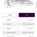 DFS Owen Grey Corner sofa