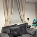 2&3 seater grey plush velvet sofa