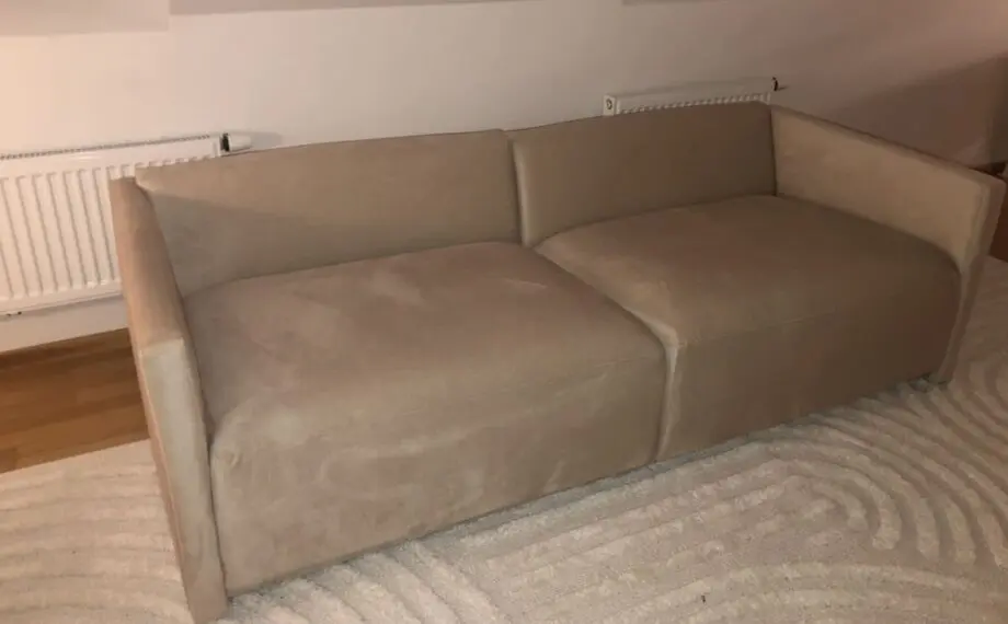 2-seater Velvet sofa - Beige in top condition