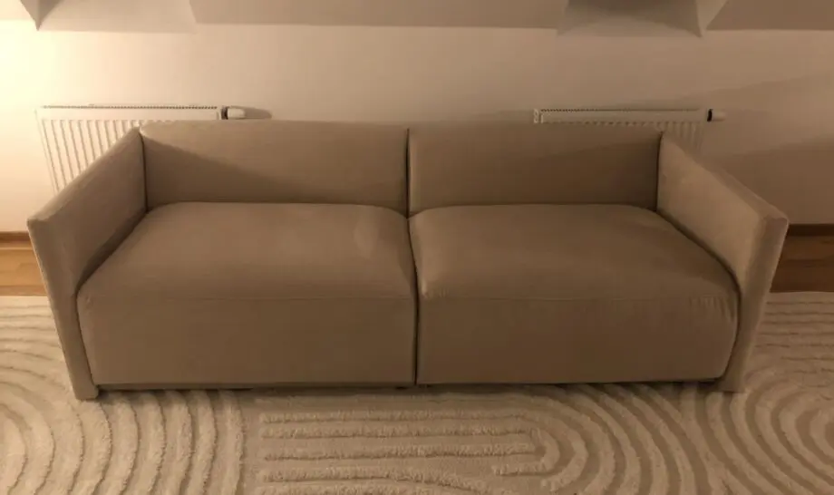 2-seater Velvet sofa - Beige in top condition