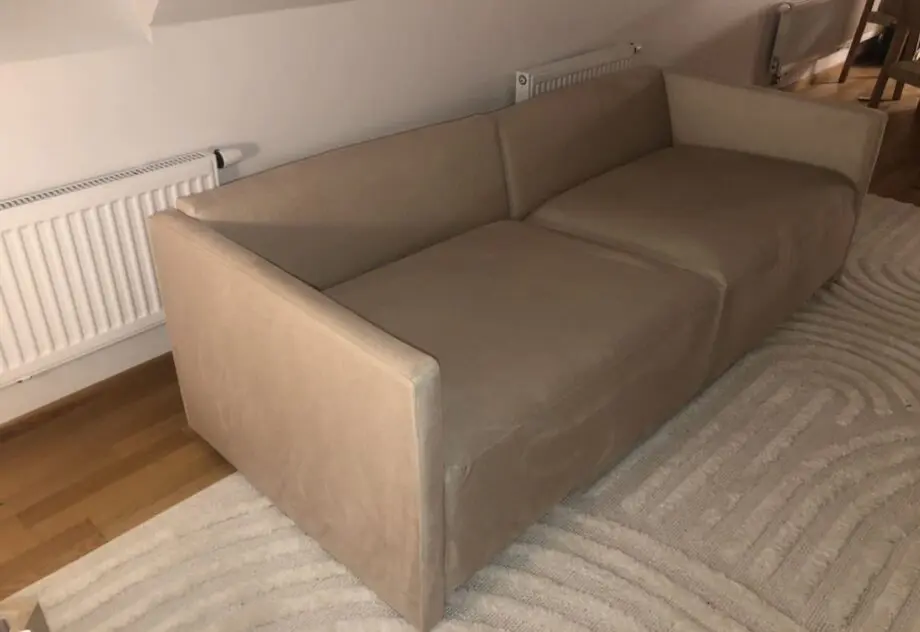 2-seater Velvet sofa - Beige in top condition