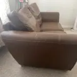 Tan two seater couch