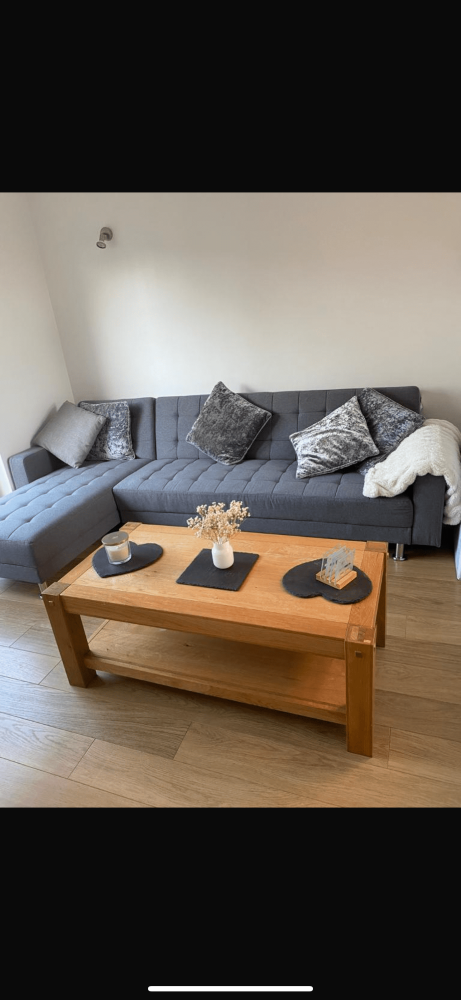 Wayfair - Grey Sleeper Corner Sofa