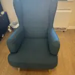 Habitat Callie fabric wingback chair - Teal