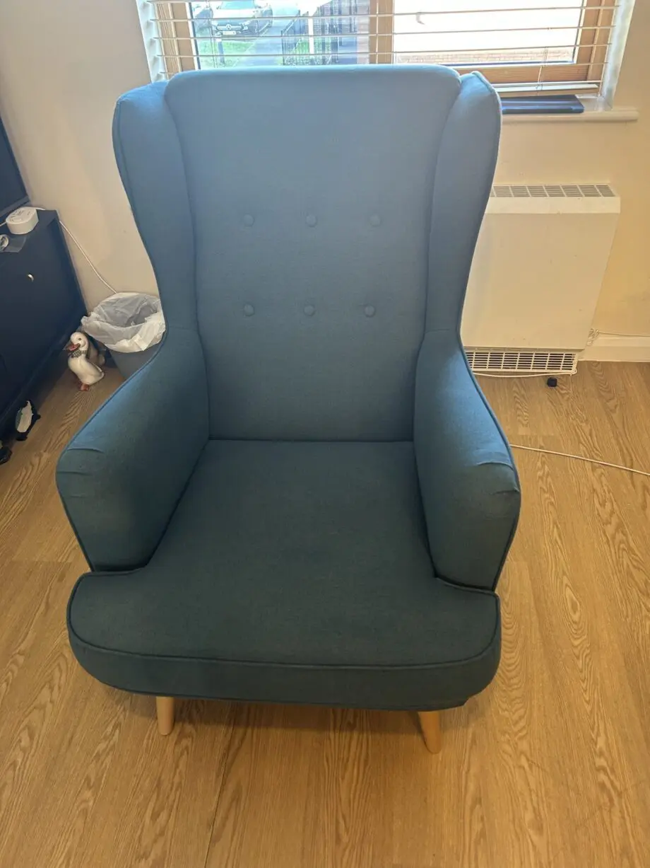 Habitat Callie fabric wingback chair - Teal