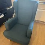 Habitat Callie fabric wingback chair - Teal
