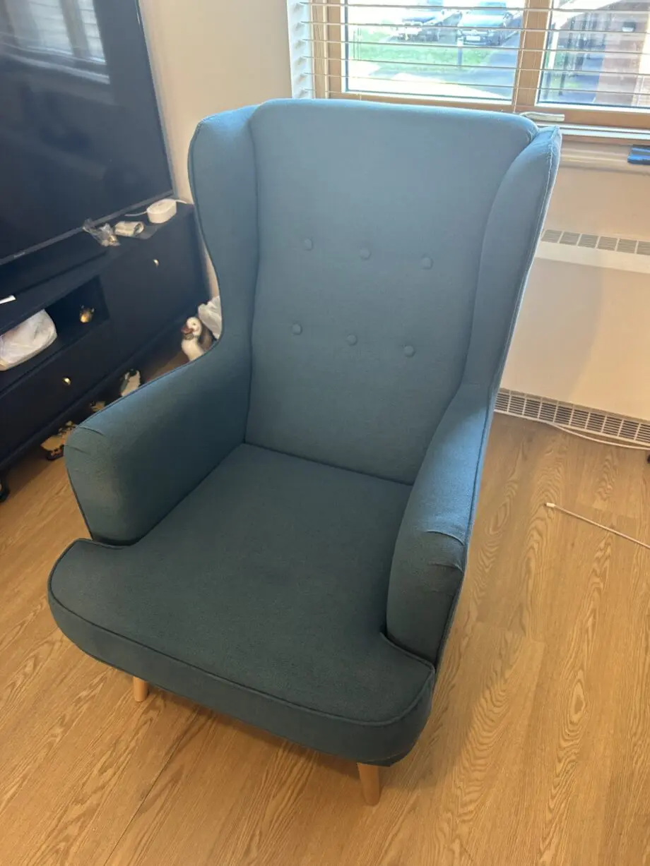 Habitat Callie fabric wingback chair - Teal