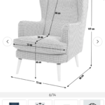 Habitat Callie fabric wingback chair - Teal