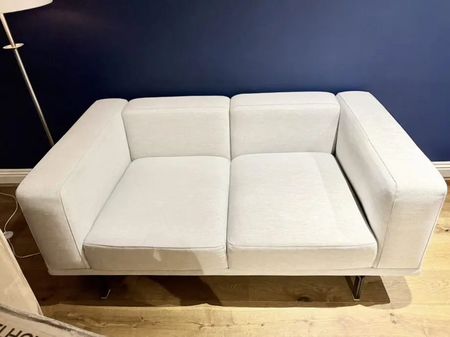 Grey three seater sofa