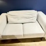 Grey three seater sofa