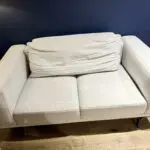 Grey three seater sofa