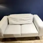 Grey three seater sofa