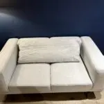 Grey three seater sofa