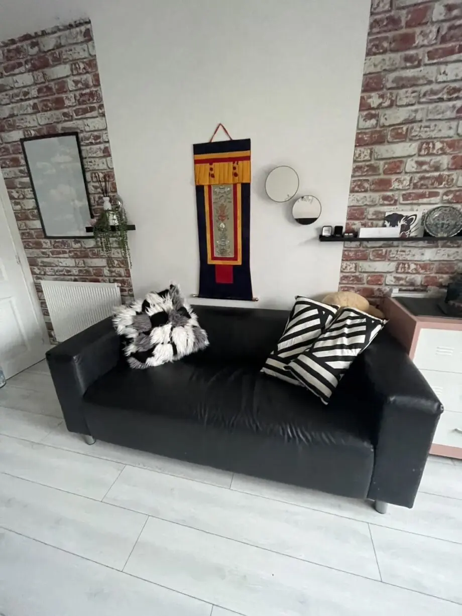 Black sofa