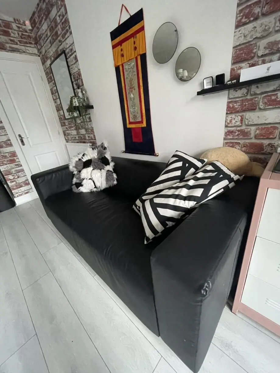 Black sofa