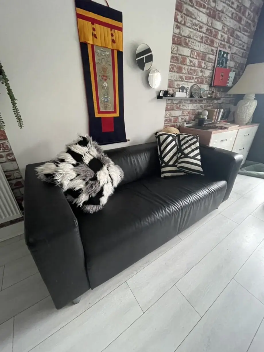 Black sofa