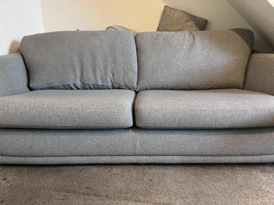 DFS 2 cushioned, 3 seat sofa