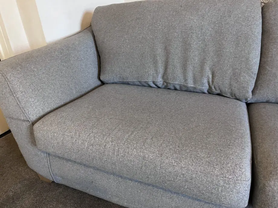 DFS 2 cushioned, 3 seat sofa