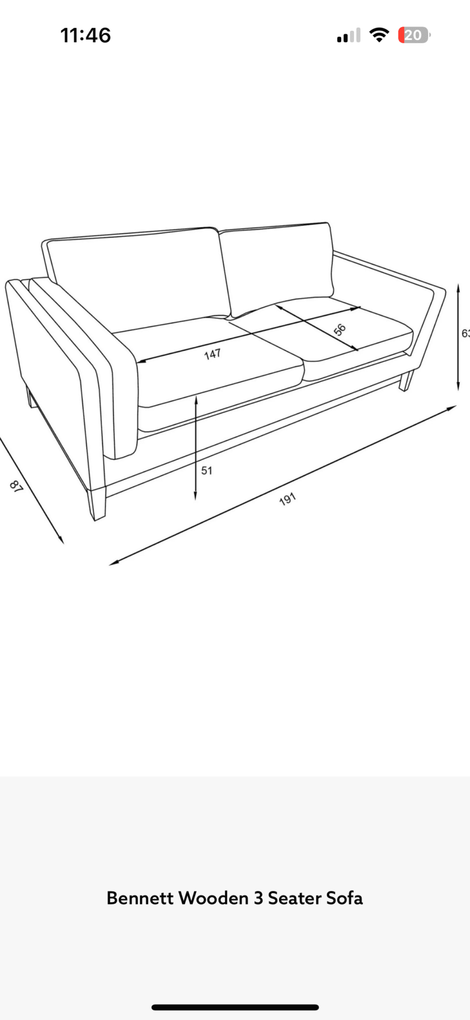 Brown faux leather sofa