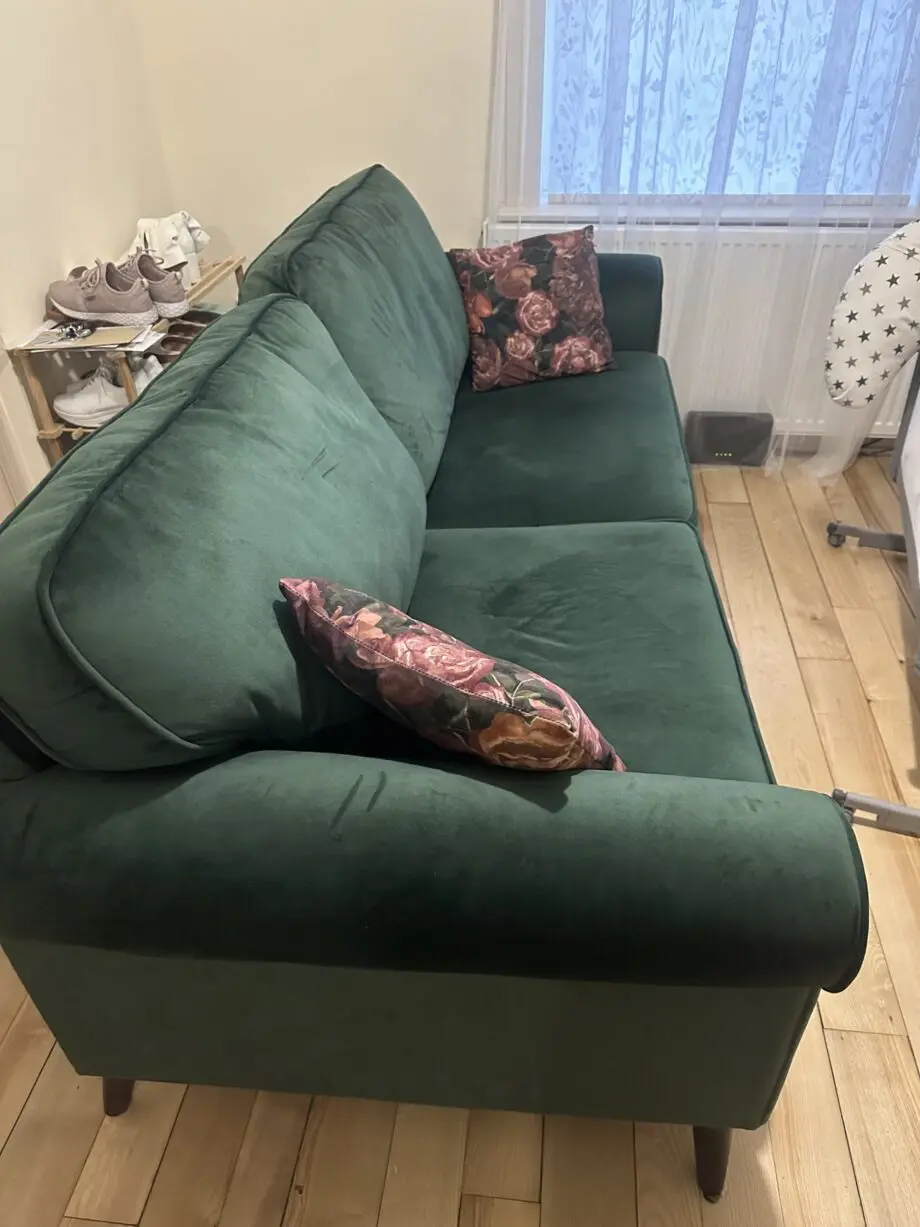 SCS Dark Green 3 Seat Sofa