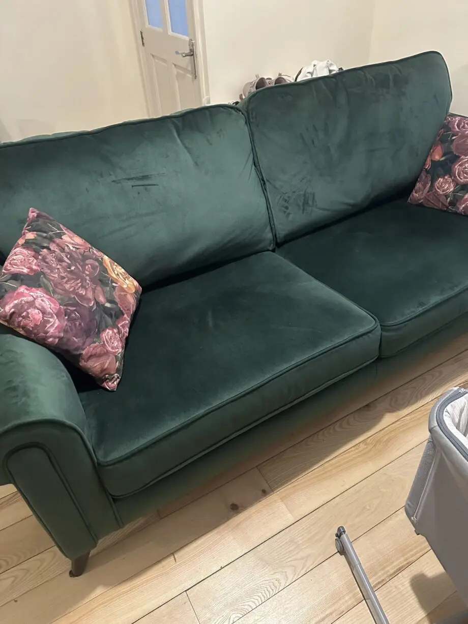 SCS Dark Green 3 Seat Sofa