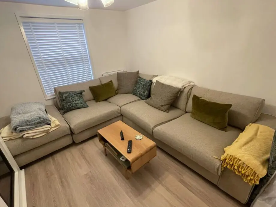 BIG Corner Sofa Sterling Terminal - Stone/Olive mix