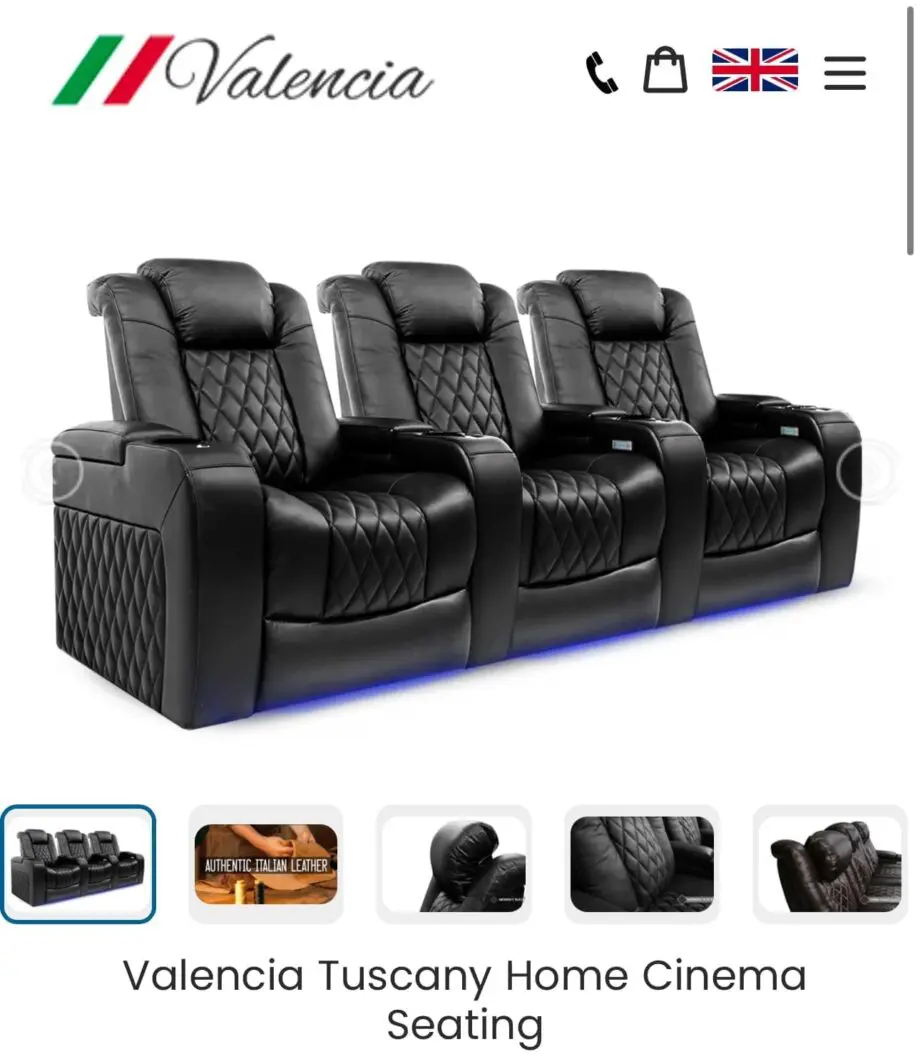 Valencia Tuscany theatre seating