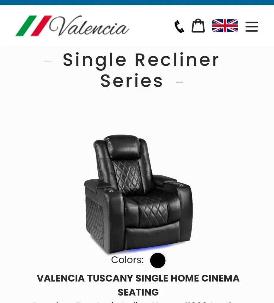 Valencia Tuscany theatre seating