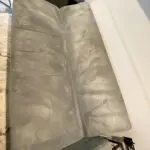 Plush velvet silver grey sofa bed