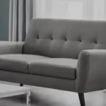 Julian Bowen Monza Grey Small 3Linen 2- Seater Sofa