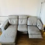 3 seater recliner leather sofa