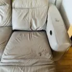 3 seater recliner leather sofa