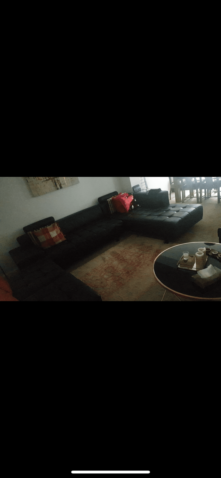 Black corner sofa ser