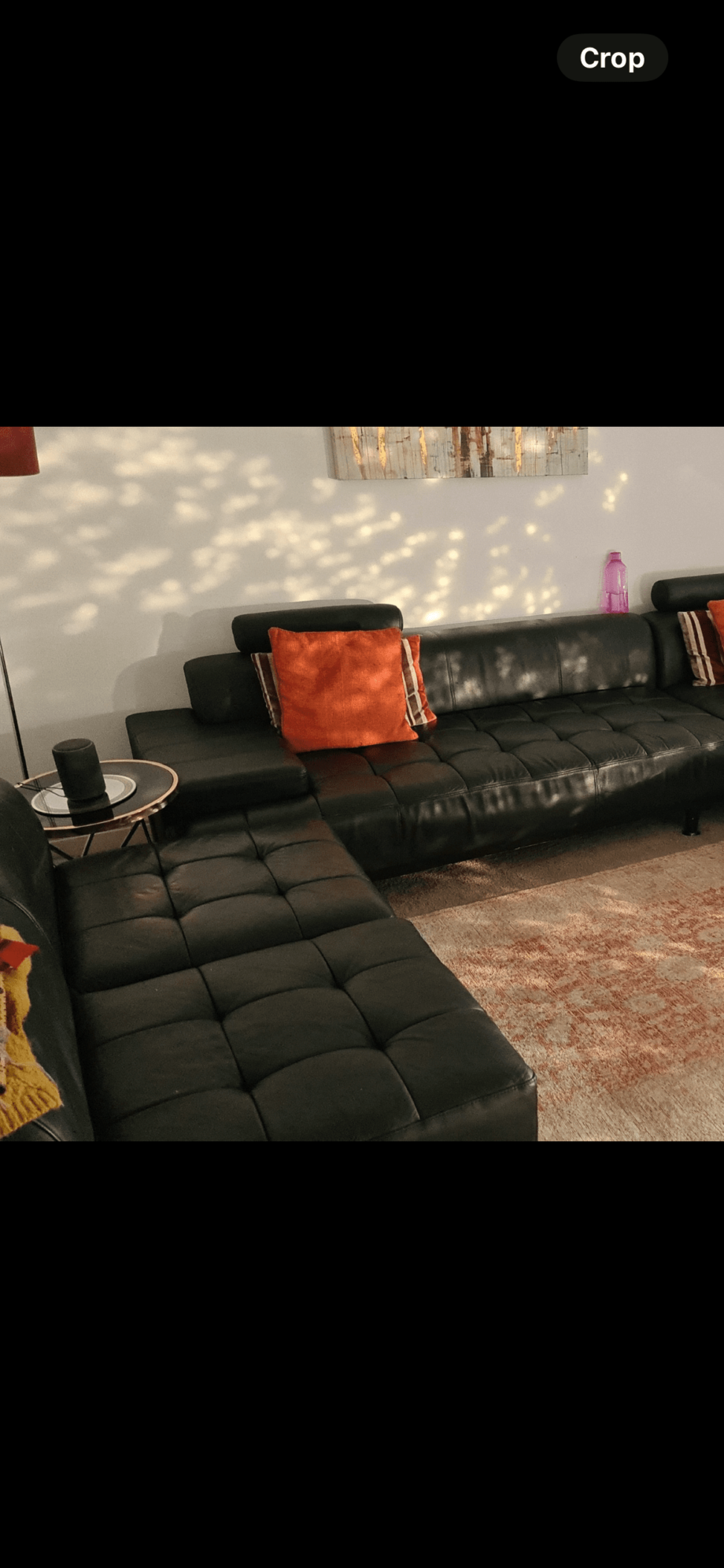 Black corner sofa ser