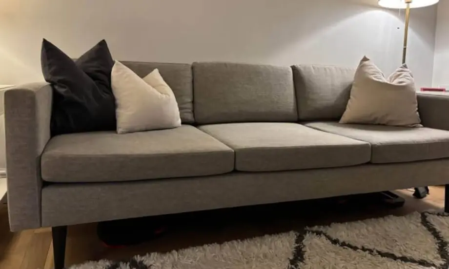 Swyft 3 seater shadow grey sofa model 01