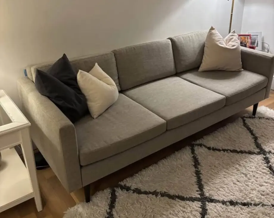 Swyft 3 seater shadow grey sofa model 01