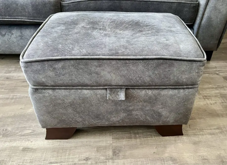 Furniture Village Ariana 3 Seater Sofa + Snuggle Chair + Footstool (Dapple mink)