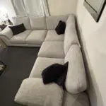 Euphoria DFS 2 corner 2 sofa in silver grey