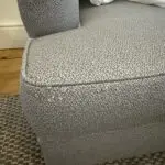 High-back French Louis-style two-seater sofa