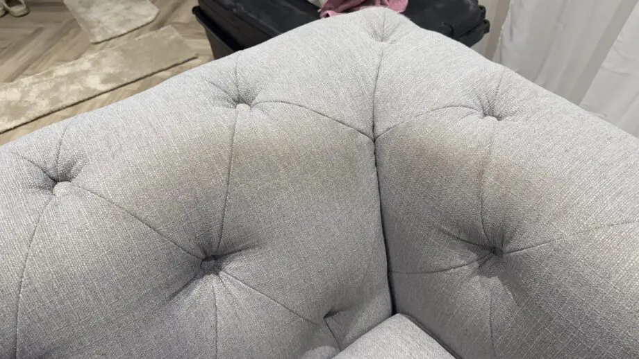 DFS Belair Chesterfield Sofa 3 piece Set in Grey