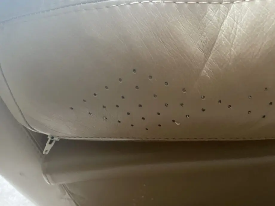 Valdichienti Italian Designerb2 seater leather sofas pair