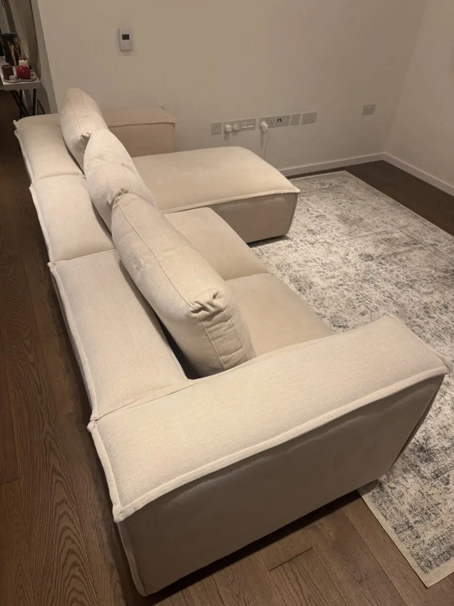 3 seater left chaise sofa