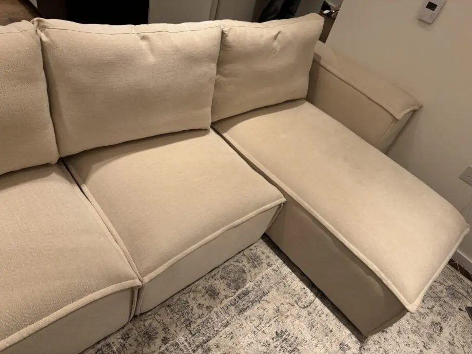 3 seater left chaise sofa