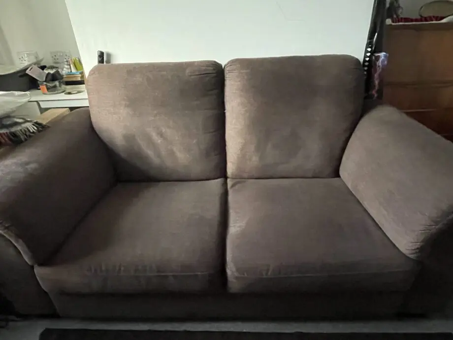 Comfortable 2-Seater Brown Sofa – Sturdy & Stylish