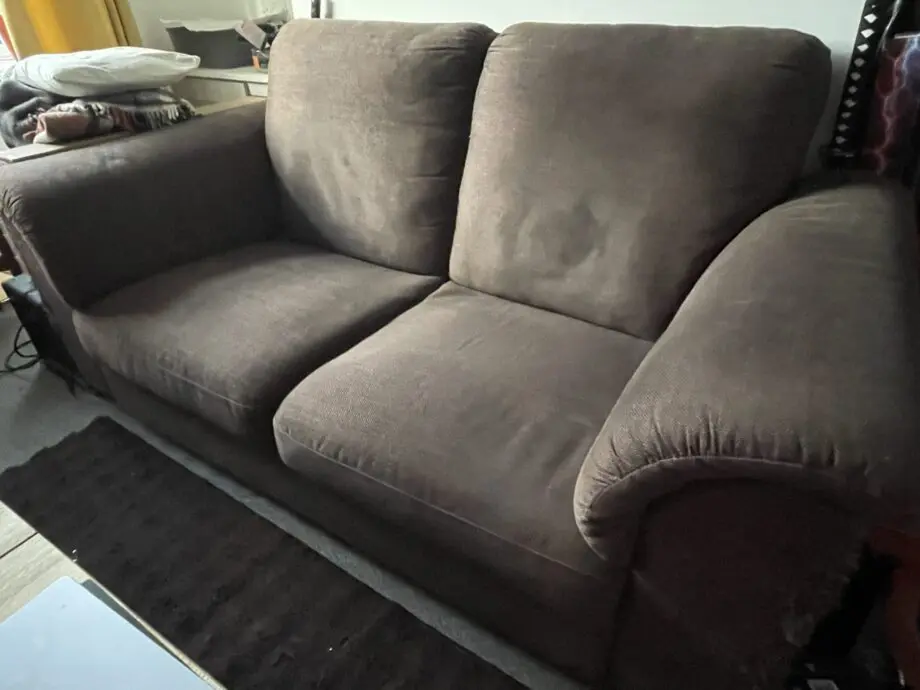 Comfortable 2-Seater Brown Sofa – Sturdy & Stylish