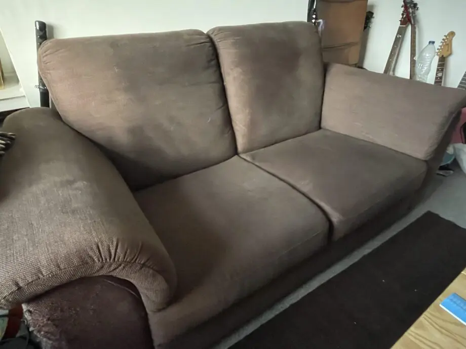 Comfortable 2-Seater Brown Sofa – Sturdy & Stylish