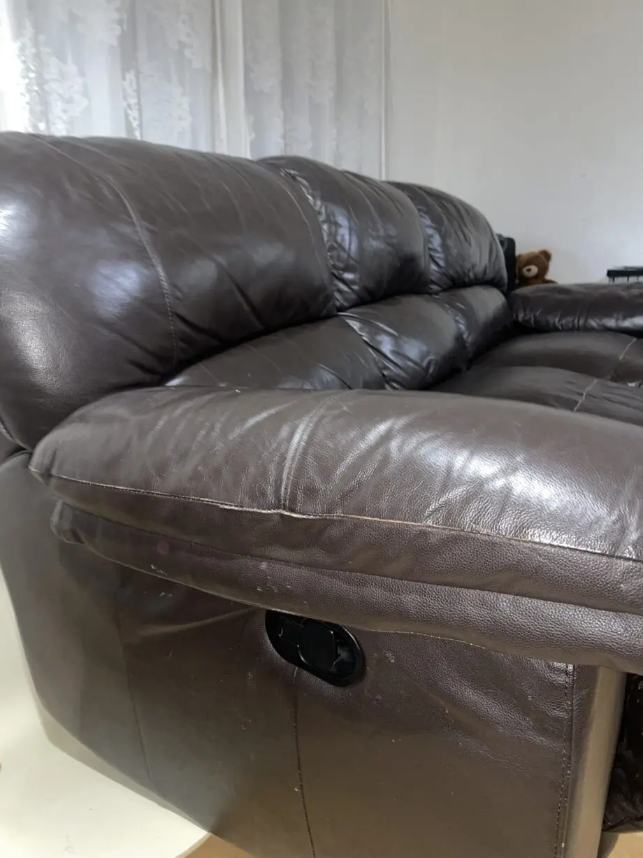 Dark Brown Leather Recliner