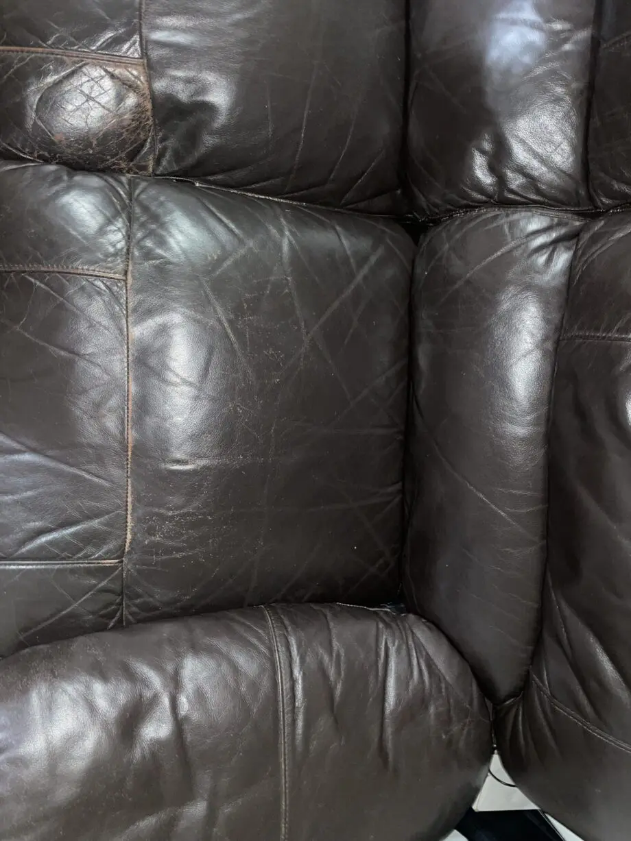 Dark Brown Leather Recliner