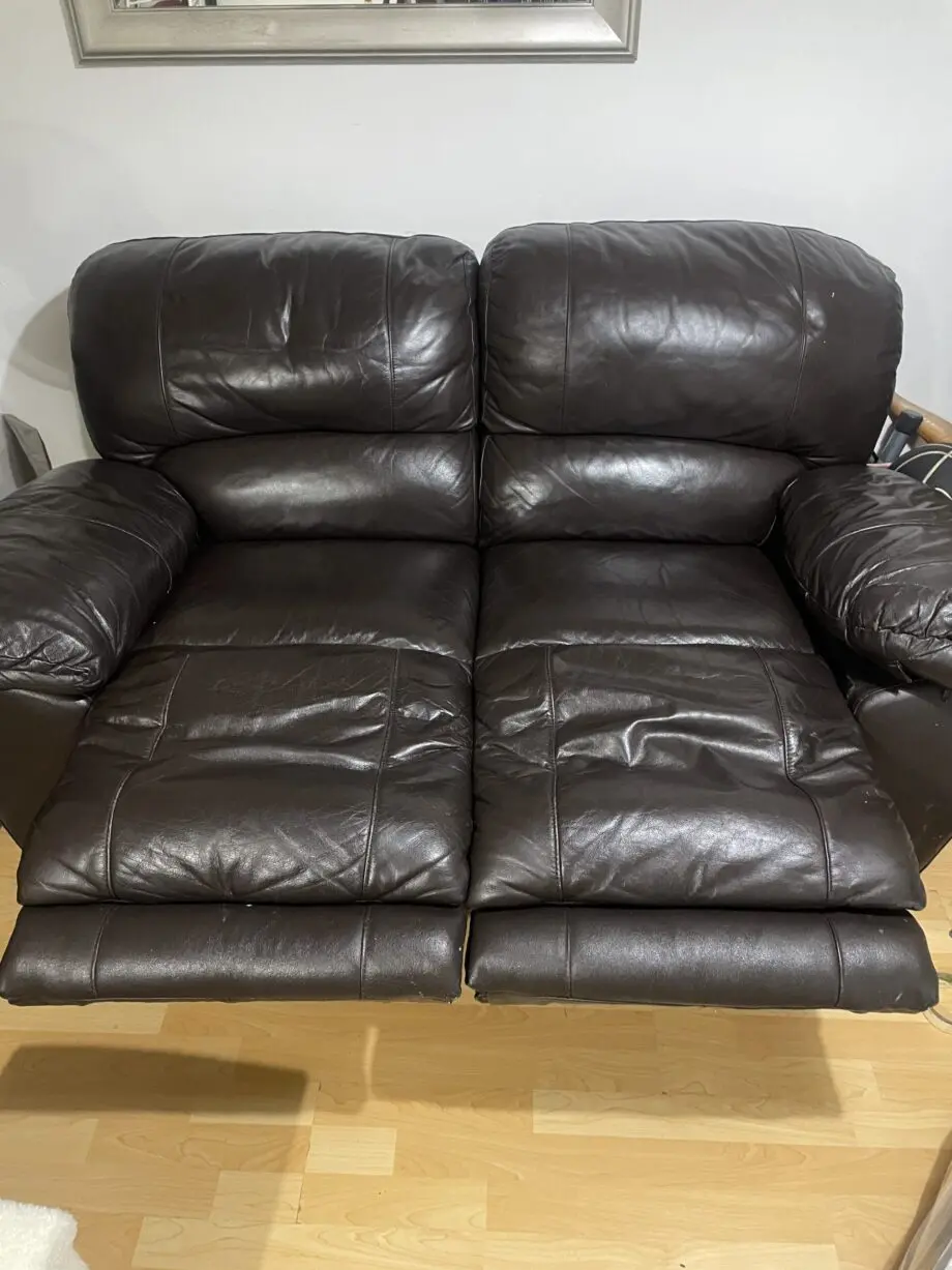 Dark Brown Leather Recliner