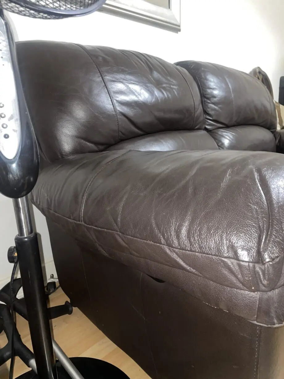 Dark Brown Leather Recliner
